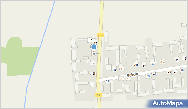 Suków, Suków, 30, mapa Suków