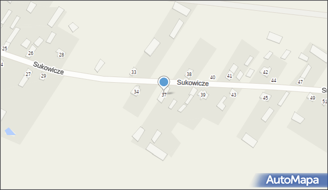 Sukowicze, Sukowicze, 37, mapa Sukowicze