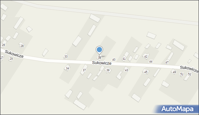 Sukowicze, Sukowicze, 38, mapa Sukowicze