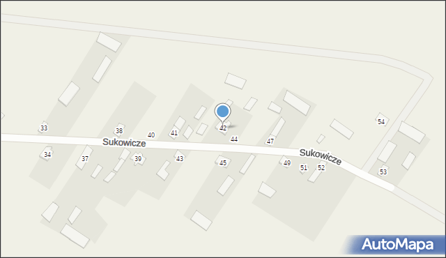 Sukowicze, Sukowicze, 42, mapa Sukowicze