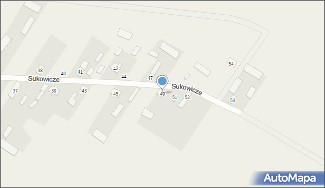 Sukowicze, Sukowicze, 49, mapa Sukowicze
