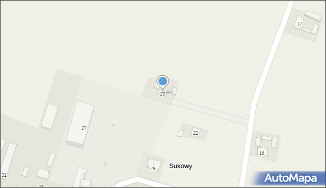 Sukowy, Sukowy, 23, mapa Sukowy