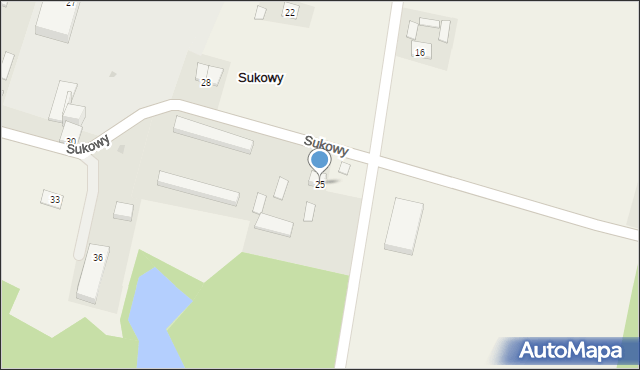 Sukowy, Sukowy, 25, mapa Sukowy