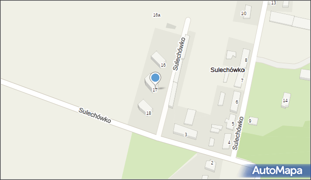 Sulechówko, Sulechówko, 17, mapa Sulechówko