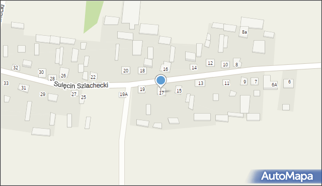 Sulęcin Szlachecki, Sulęcin Szlachecki, 17, mapa Sulęcin Szlachecki