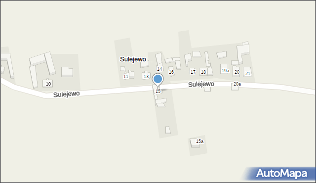 Sulejewo, Sulejewo, 15, mapa Sulejewo