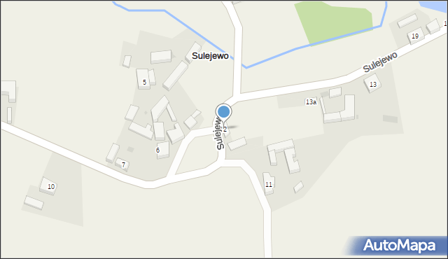 Sulejewo, Sulejewo, 12, mapa Sulejewo