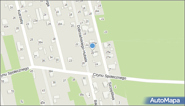 Sulejówek, Sucharskiego Henryka, mjr., 22, mapa Sulejówek