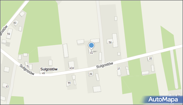 Sulgostów, Sulgostów, 41, mapa Sulgostów