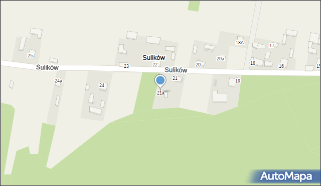 Sulików, Sulików, 21a, mapa Sulików