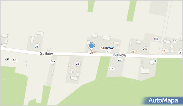 Sulików, Sulików, 23, mapa Sulików