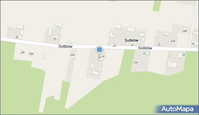 Sulików, Sulików, 24, mapa Sulików