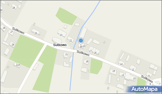 Sulikowo, Sulikowo, 20, mapa Sulikowo