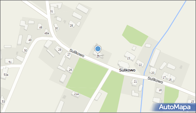 Sulikowo, Sulikowo, 25, mapa Sulikowo