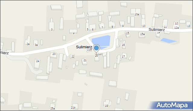 Sulimierz, Sulimierz, 20, mapa Sulimierz