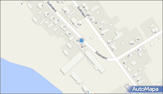 Sulimierz, Sulimierz, 16, mapa Sulimierz