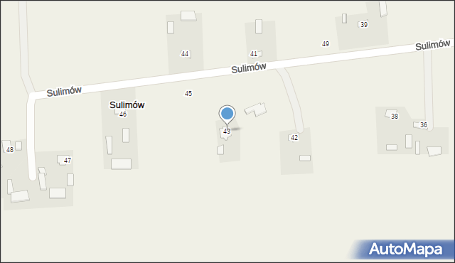 Sulimów, Sulimów, 43, mapa Sulimów