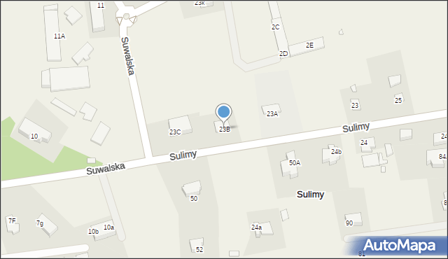 Sulimy, Sulimy, 23B, mapa Sulimy