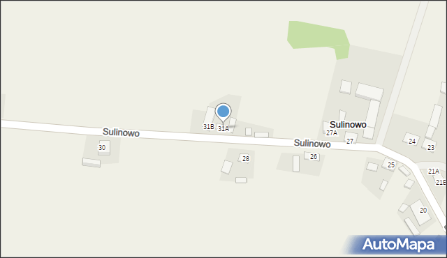 Sulinowo, Sulinowo, 31A, mapa Sulinowo