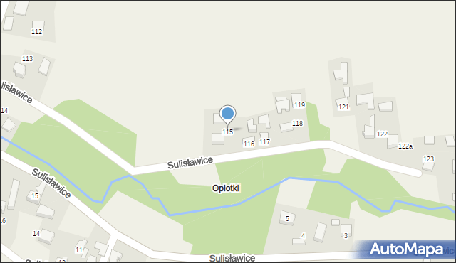 Sulisławice, Sulisławice, 115, mapa Sulisławice