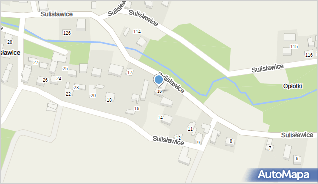 Sulisławice, Sulisławice, 15, mapa Sulisławice