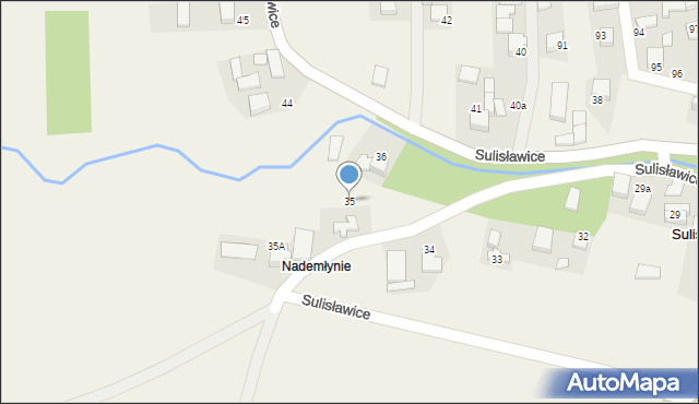 Sulisławice, Sulisławice, 35, mapa Sulisławice