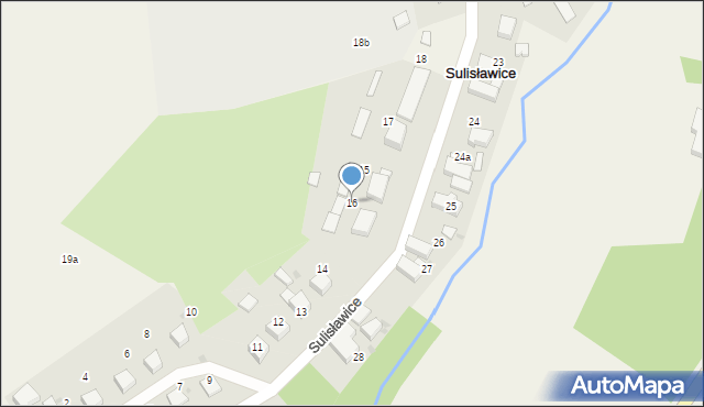 Sulisławice, Sulisławice, 16, mapa Sulisławice