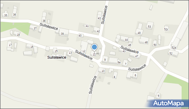 Sulisławice, Sulisławice, 11, mapa Sulisławice