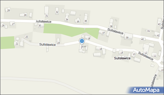 Sulisławice, Sulisławice, 17, mapa Sulisławice