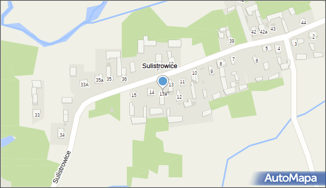 Sulistrowice, Sulistrowice, 13a, mapa Sulistrowice