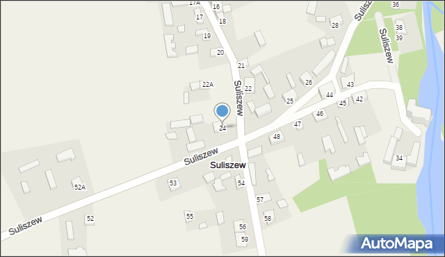 Suliszew, Suliszew, 24, mapa Suliszew