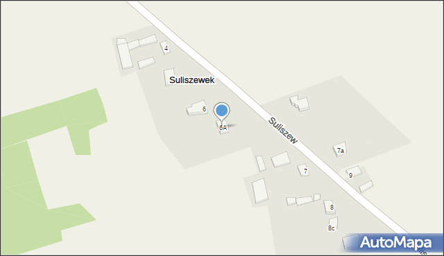 Suliszew, Suliszew, 6A, mapa Suliszew