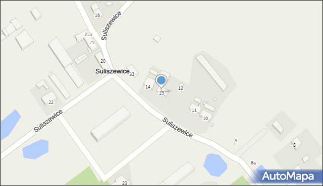 Suliszewice, Suliszewice, 13, mapa Suliszewice