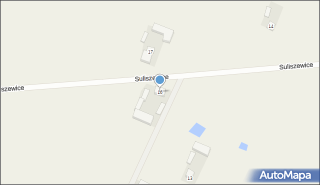 Suliszewice, Suliszewice, 16, mapa Suliszewice