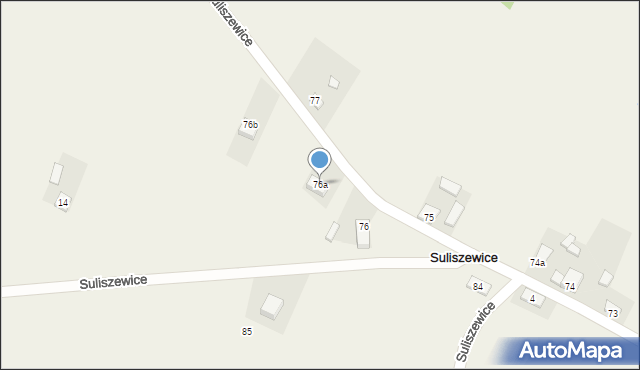 Suliszewice, Suliszewice, 76a, mapa Suliszewice