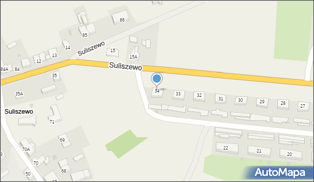 Suliszewo, Suliszewo, 34, mapa Suliszewo