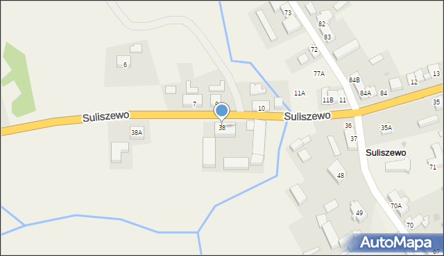 Suliszewo, Suliszewo, 38, mapa Suliszewo