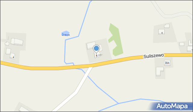 Suliszewo, Suliszewo, 5, mapa Suliszewo