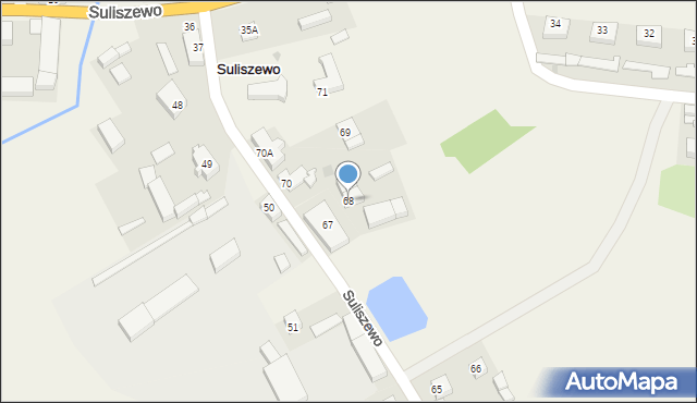 Suliszewo, Suliszewo, 68, mapa Suliszewo