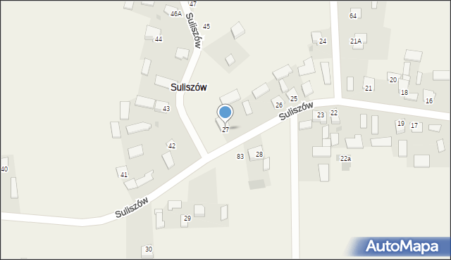 Suliszów, Suliszów, 27, mapa Suliszów