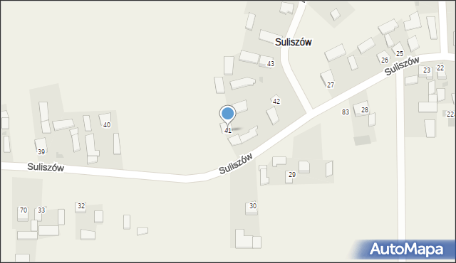 Suliszów, Suliszów, 41, mapa Suliszów