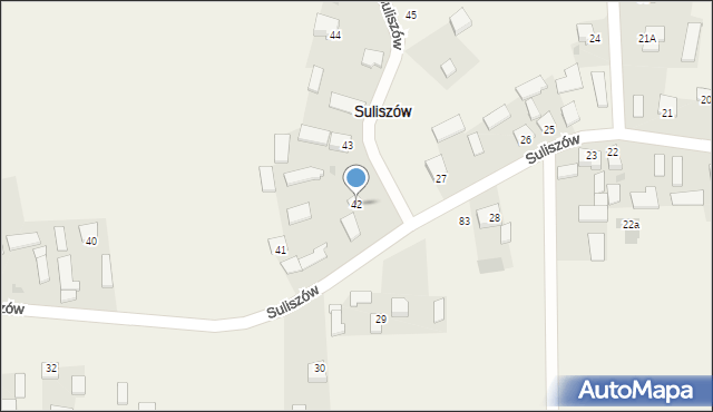 Suliszów, Suliszów, 42, mapa Suliszów