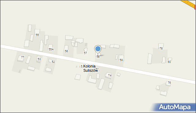 Suliszów, Suliszów, 58, mapa Suliszów