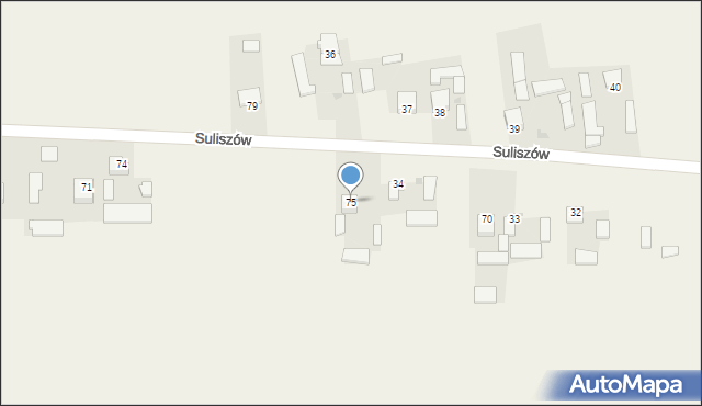 Suliszów, Suliszów, 75, mapa Suliszów