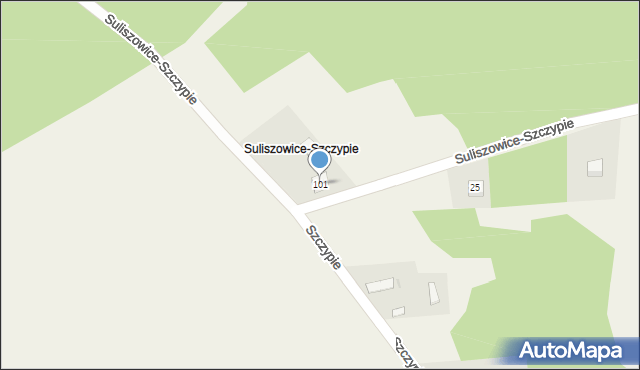 Suliszowice-Szczypie, Suliszowice-Szczypie, 101, mapa Suliszowice-Szczypie