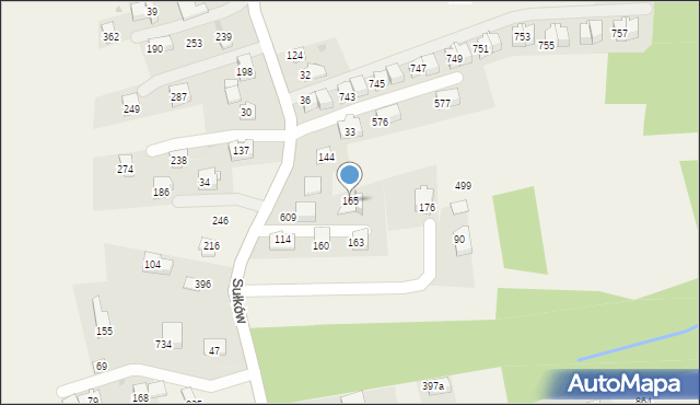 Sułków, Sułków, 165, mapa Sułków