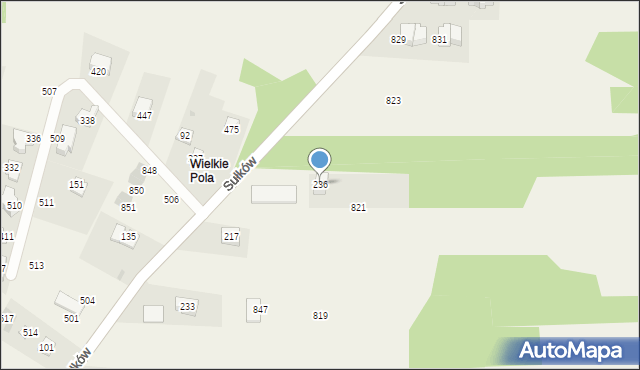Sułków, Sułków, 236, mapa Sułków