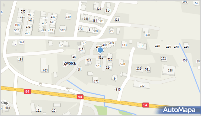 Sułków, Sułków, 521, mapa Sułków
