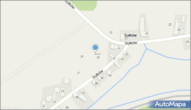 Sułków, Sułków, 19, mapa Sułków