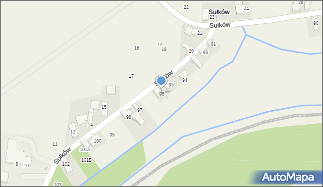 Sułków, Sułków, 96, mapa Sułków